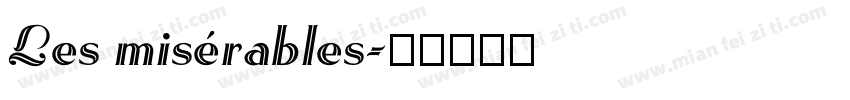Les misérables字体转换